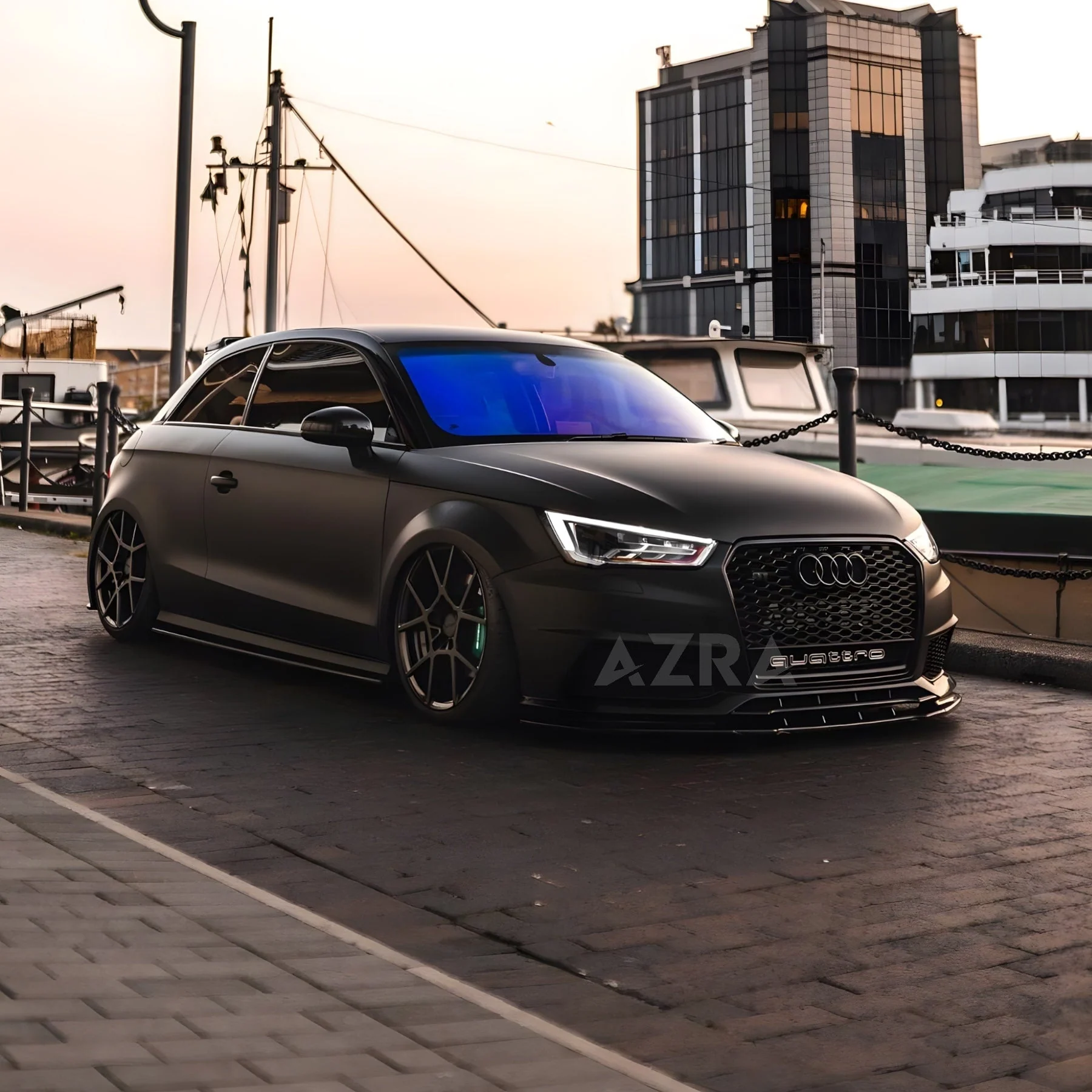 AZRA Audi A1 / S1 | 8X | RS Style Customizable Honeycomb Front Grille | 2015 - 2018 - Image 9