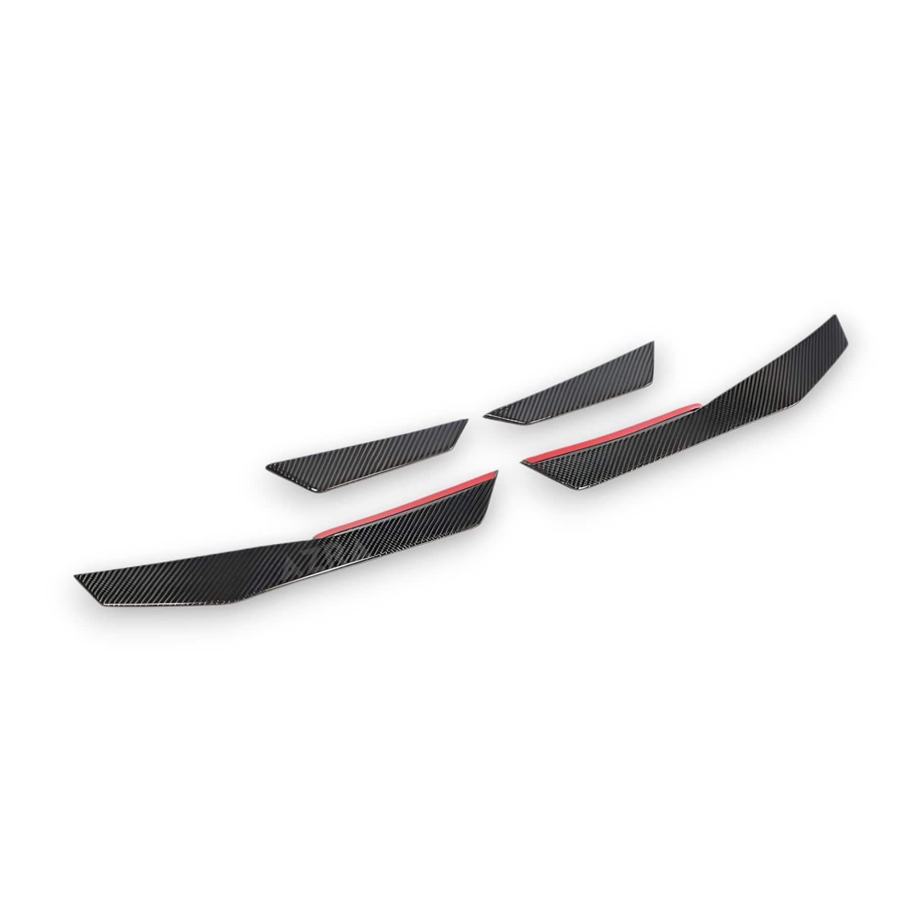 AZRA Audi R8 | 4S | Carbon Fiber Front Bumper Canards | 2015 - 2018 - Image 6