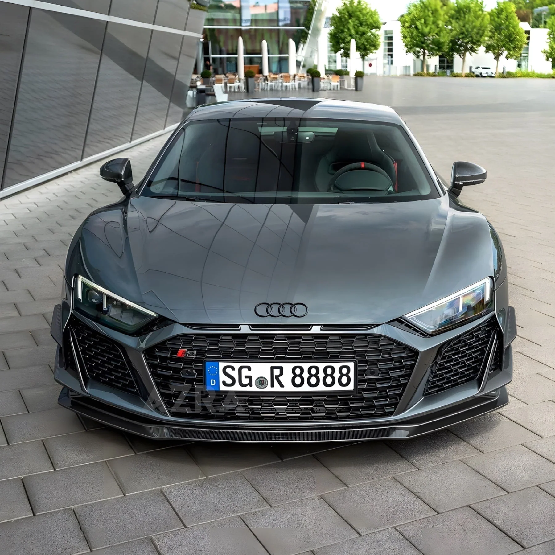 AZRA Audi R8 | 4S | Carbon Fiber V1 Front Bumper Canards | 2019 - 2024 - Image 10