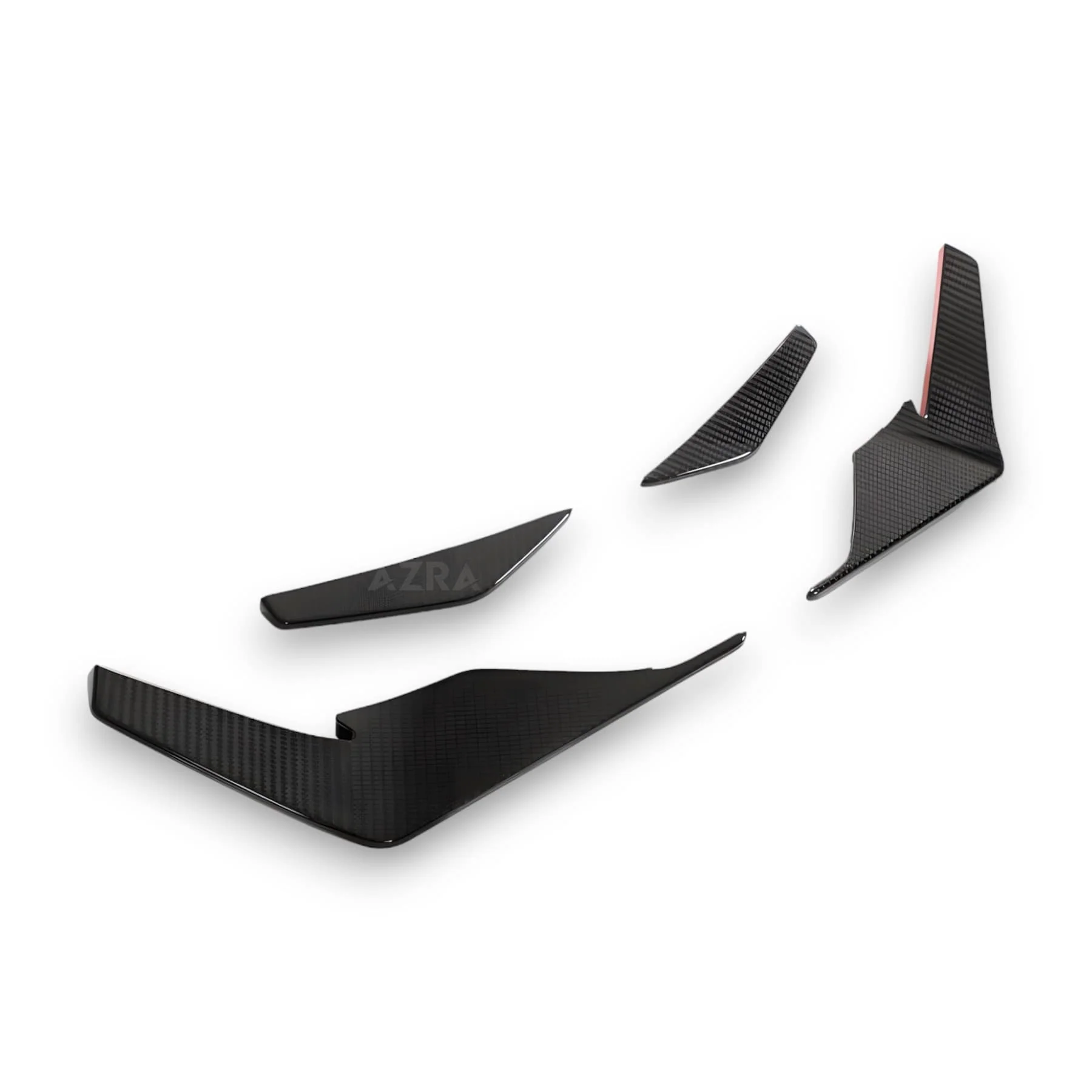 AZRA Audi R8 | 4S | Carbon Fiber V1 Front Bumper Canards | 2019 - 2024 - Image 2