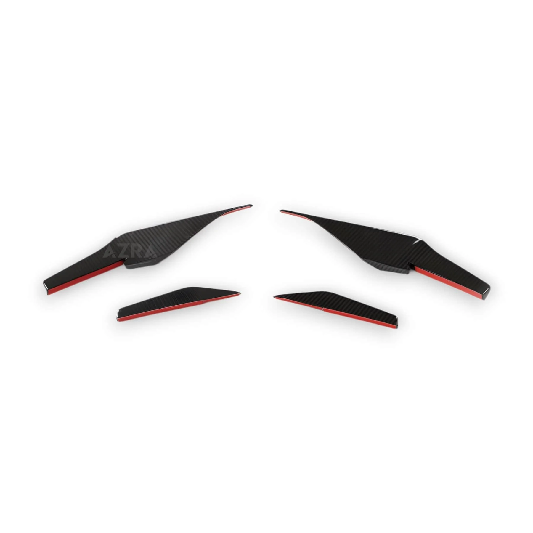 AZRA Audi R8 | 4S | Carbon Fiber V1 Front Bumper Canards | 2019 - 2024 - Image 4