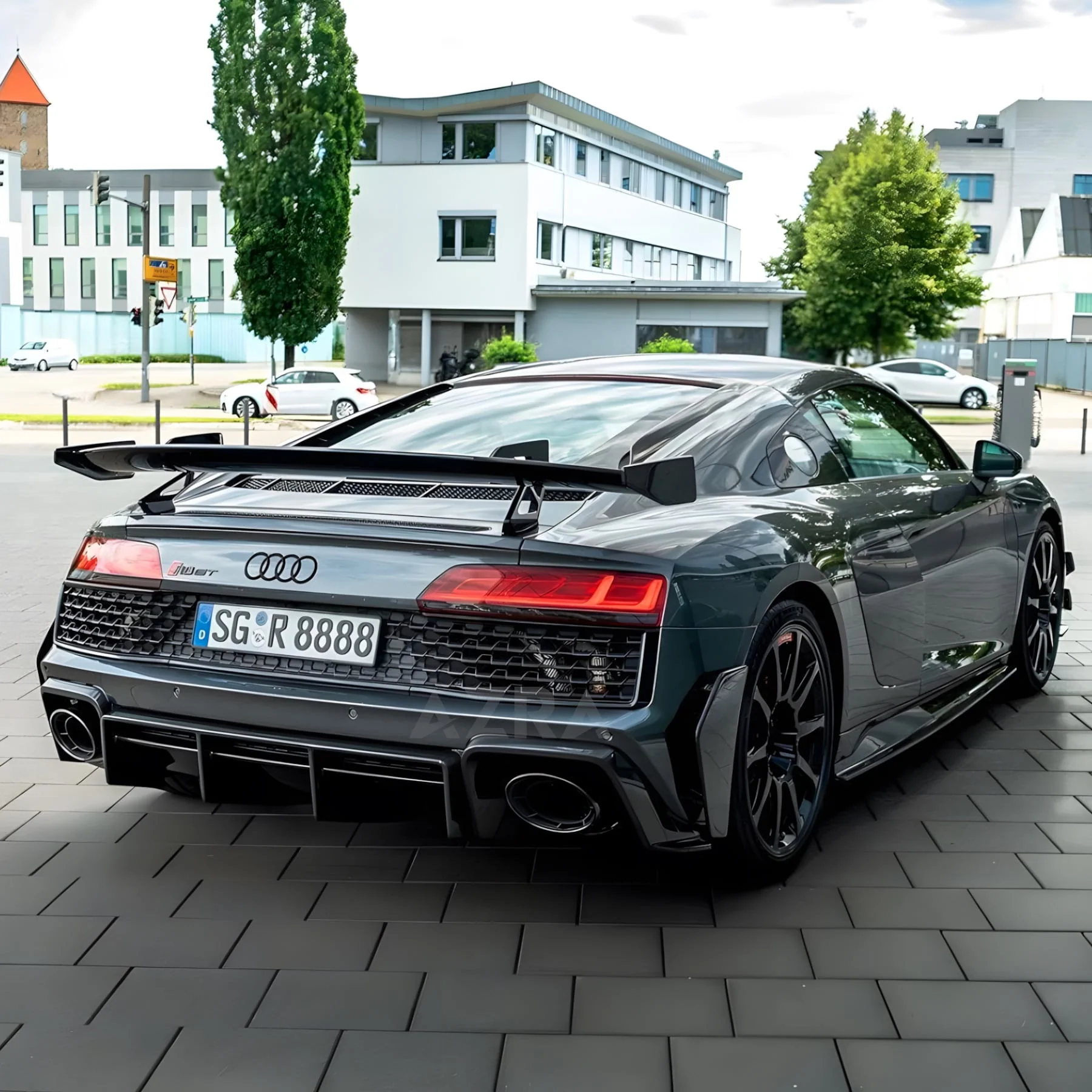 AZRA Audi R8 | 4S | Carbon Fiber V1 Rear Diffuser | 2019 - 2024 - Image 12