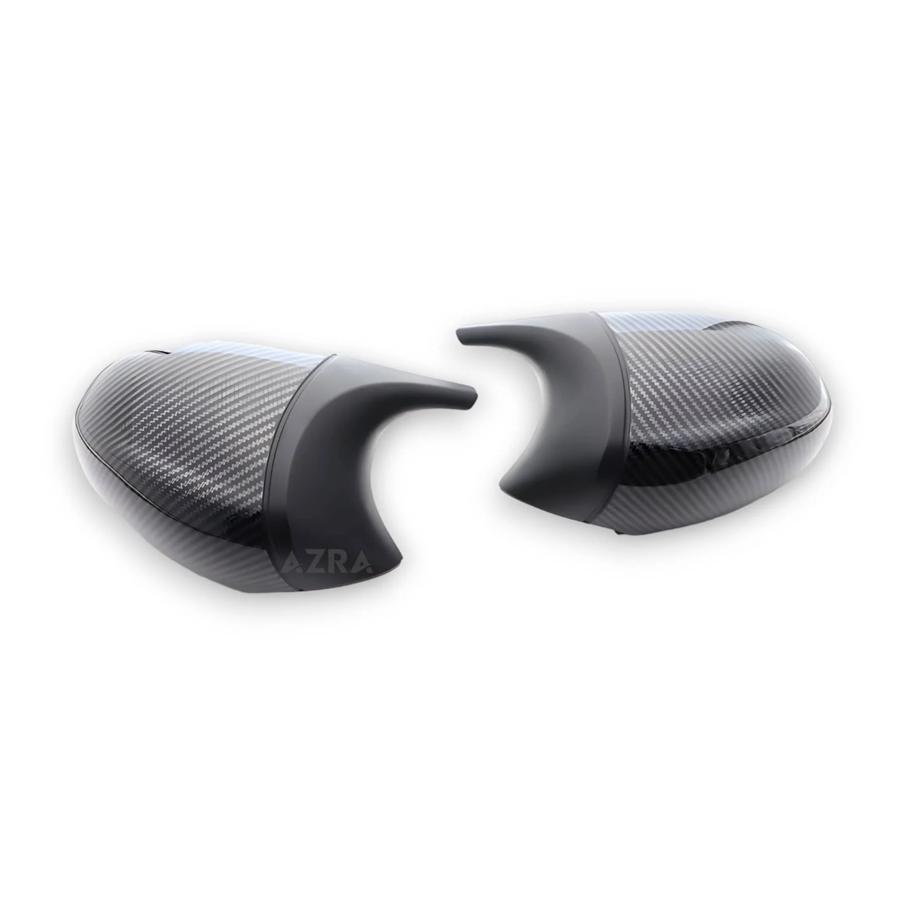 AZRA BMW 1 / 3 Series | E8X/E9X | Gloss Black / Carbon Print Mirror Caps | 2004 - 2013 - Image 4