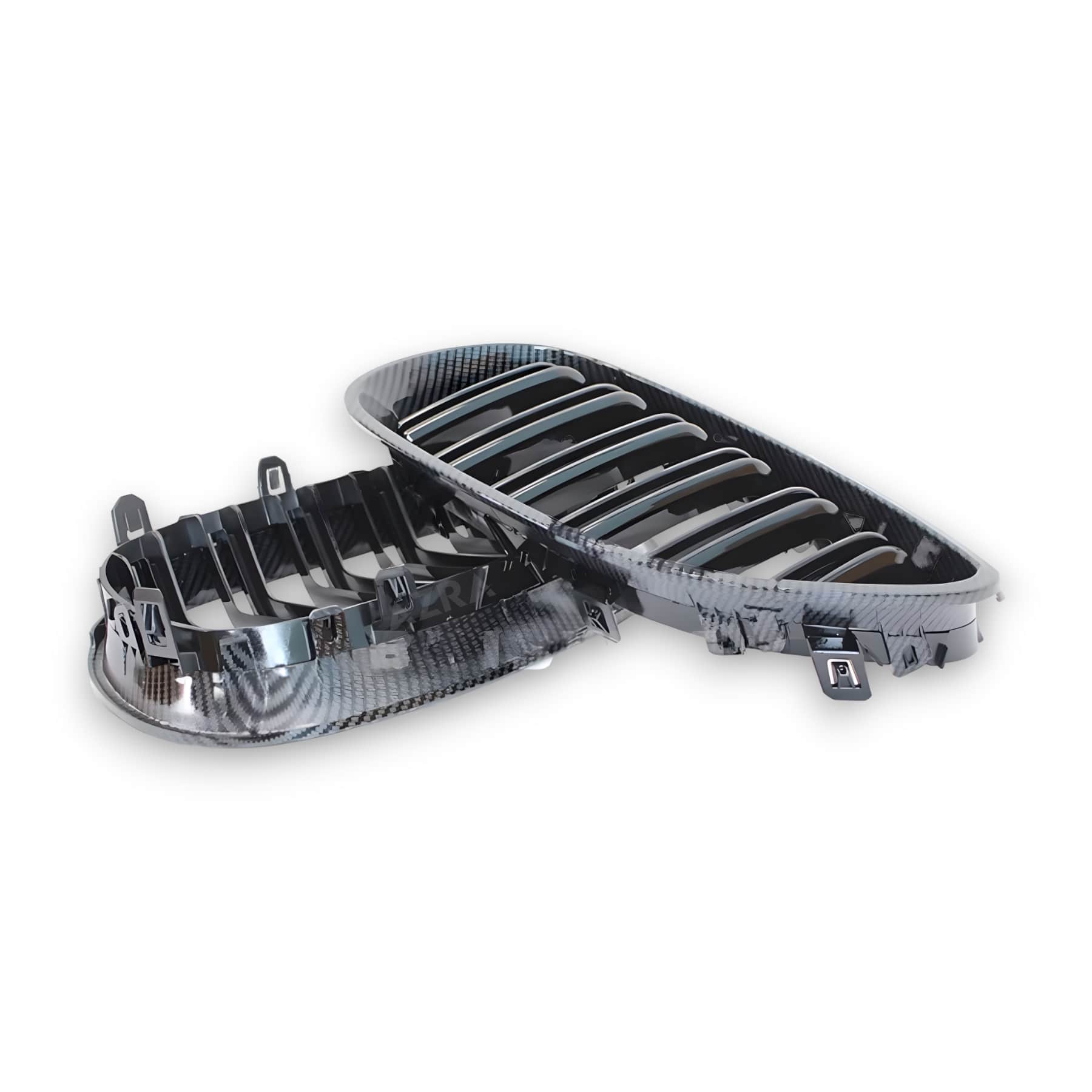 AZRA BMW 5 Series | E60 / E61 | Gloss Black / Carbon Print Front Grilles | 2003 - 2009 - Image 6