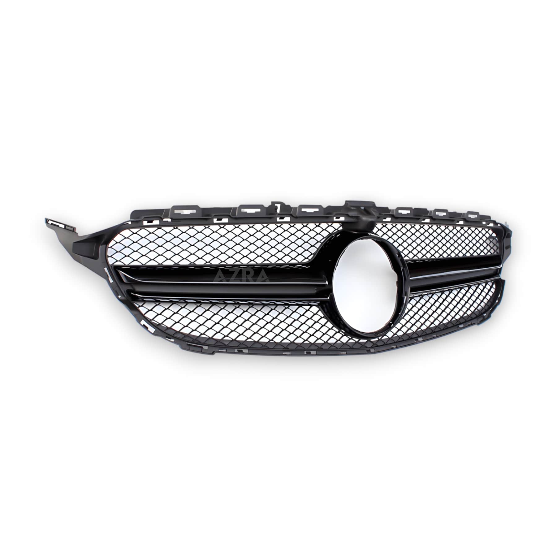 AZRA Mercedes-Benz C Class / C63 / C63s | W205/C205/S205/A205 | AMG Net Gloss Black / Chrome Front Grille | 2015 - 2018 - Image 3