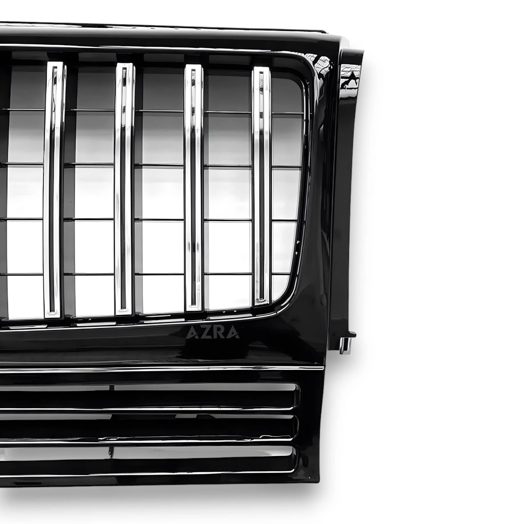 AZRA Mercedes-Benz G Class / G63 / G65 | W463 | AMG GT Panamericana Gloss Black / Chrome Front Grille | 1998 - 2018 - Image 5