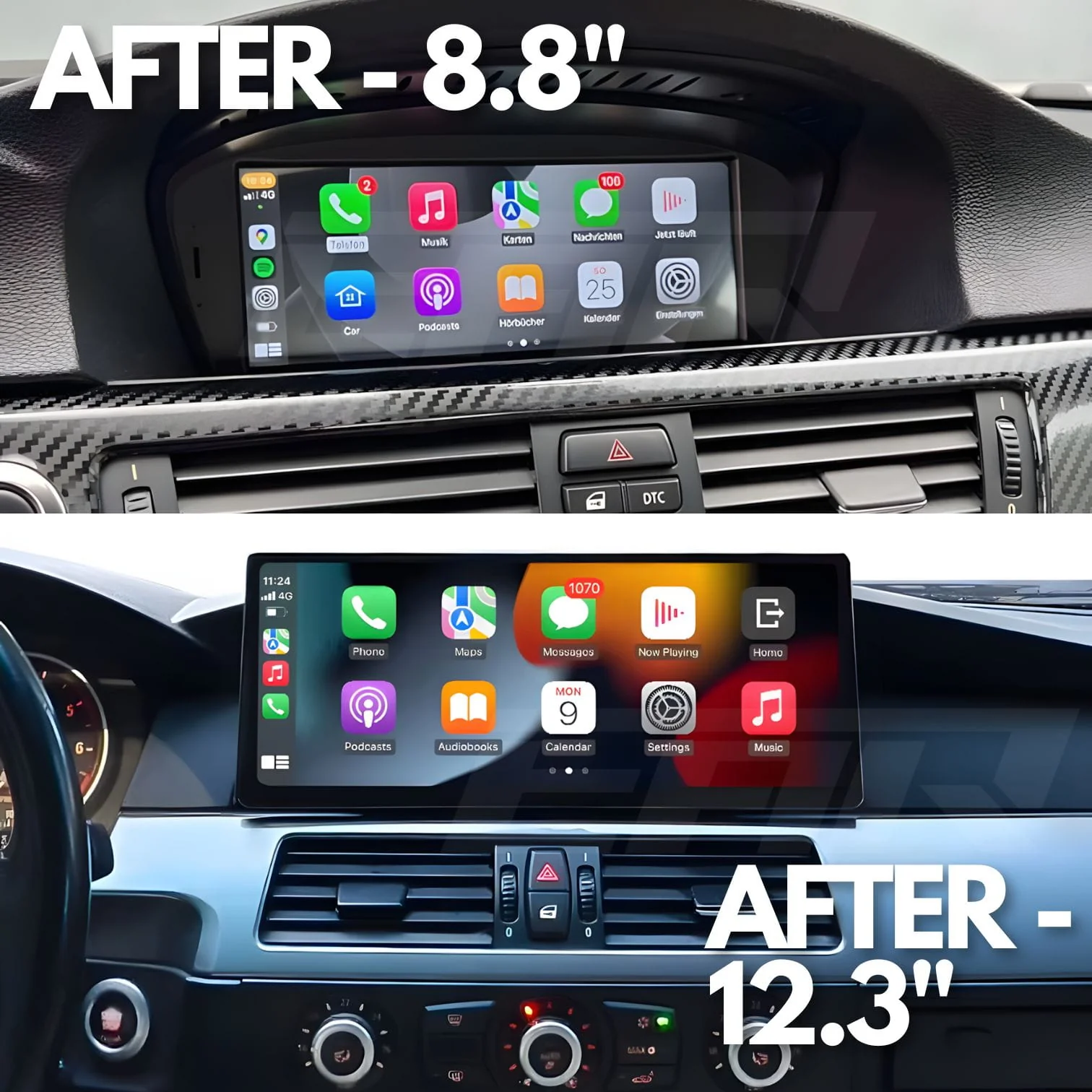 BMW 3 / 5 / 6 Series | E9X/E6X | 8.8"/12.3" Linux CarPlay/Android Touchscreen Display | 2003 - 2012 - Image 4