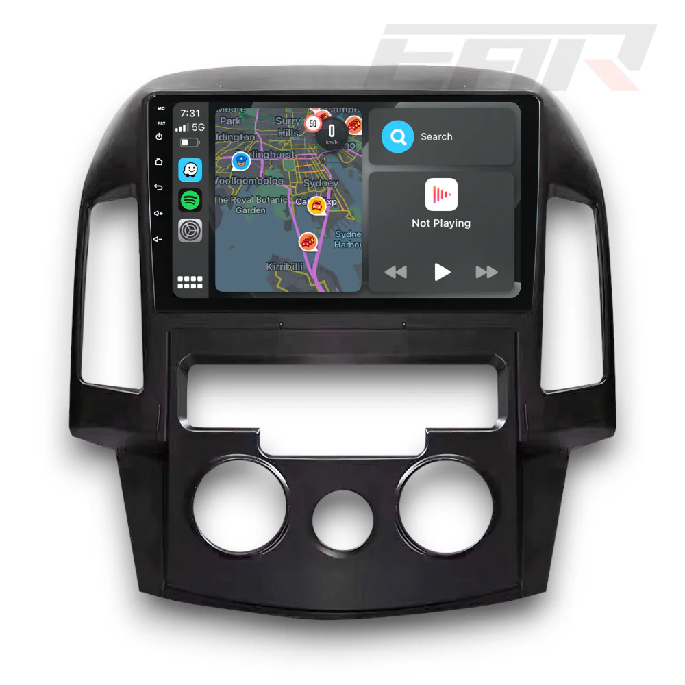 Hyundai i30 (2007 - 2012) Manual A/C Multimedia 9" Touchscreen Display + Built-In Wireless Carplay & Android Auto - Image 4