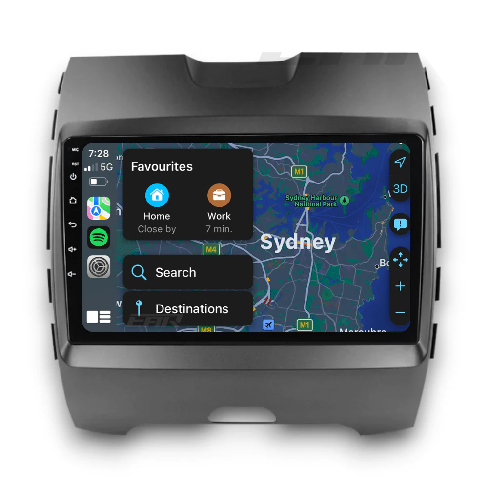 Ford Edge/Endura (2015 - 2019) Multimedia 9" Touchscreen Display + Built-In Wireless Carplay & Android Auto - Image 5