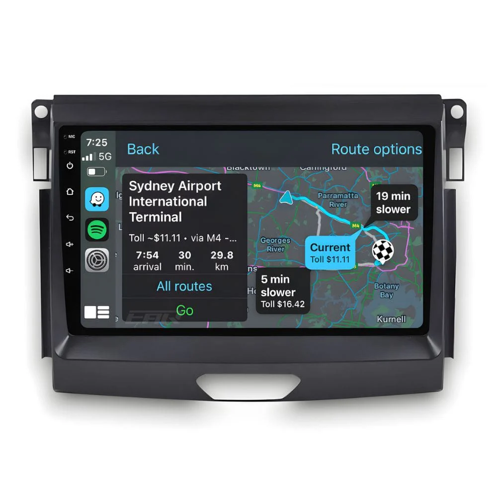Ford Ranger (2015 - 2022) Multimedia 9" Touchscreen Display + Built-In Wireless Carplay & Android Auto - Image 2