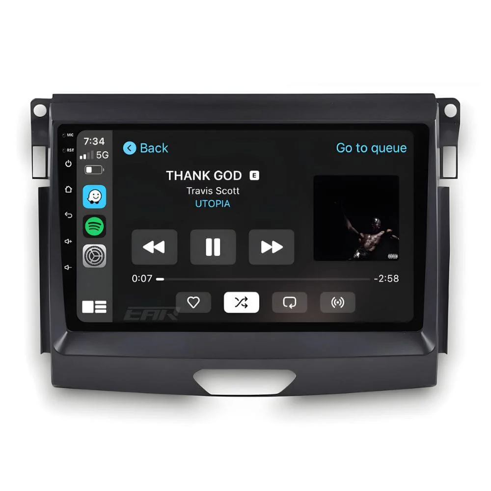 Ford Ranger (2015 - 2022) Multimedia 9" Touchscreen Display + Built-In Wireless Carplay & Android Auto - Image 3