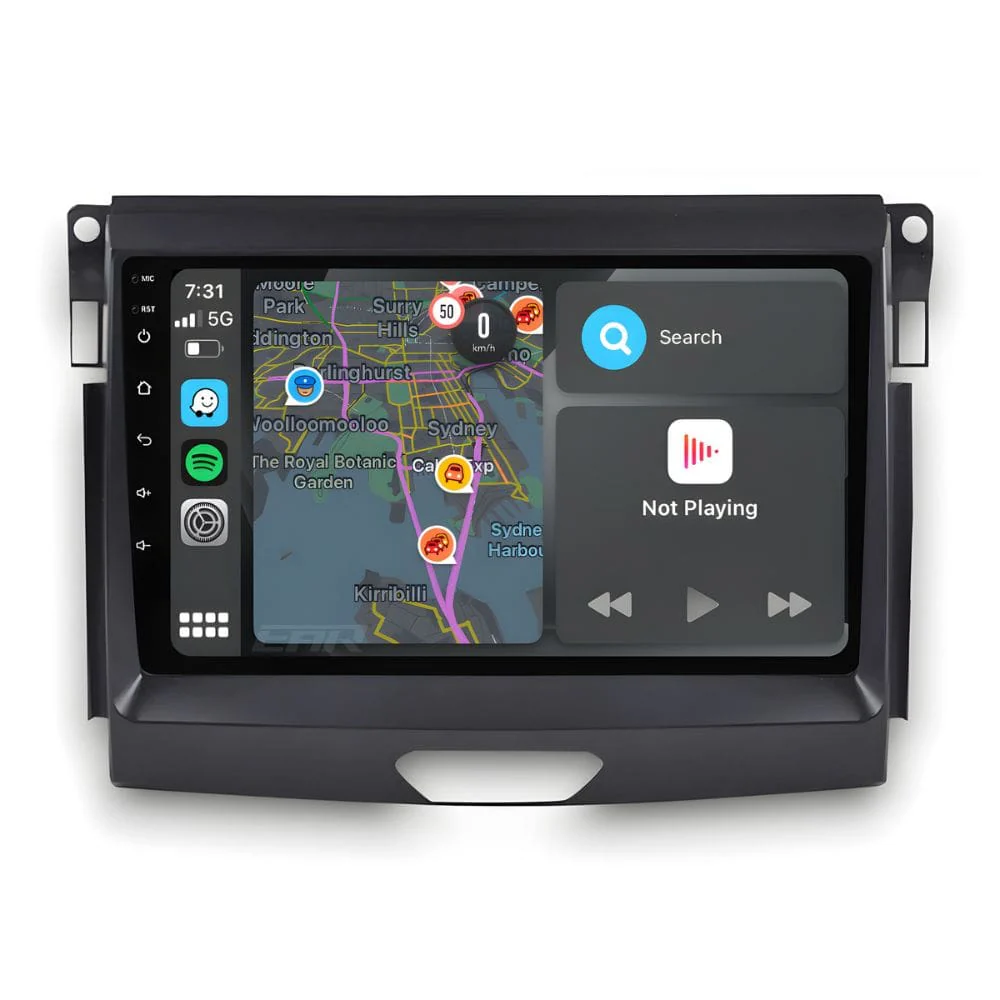 Ford Ranger (2015 - 2022) Multimedia 9" Touchscreen Display + Built-In Wireless Carplay & Android Auto - Image 4