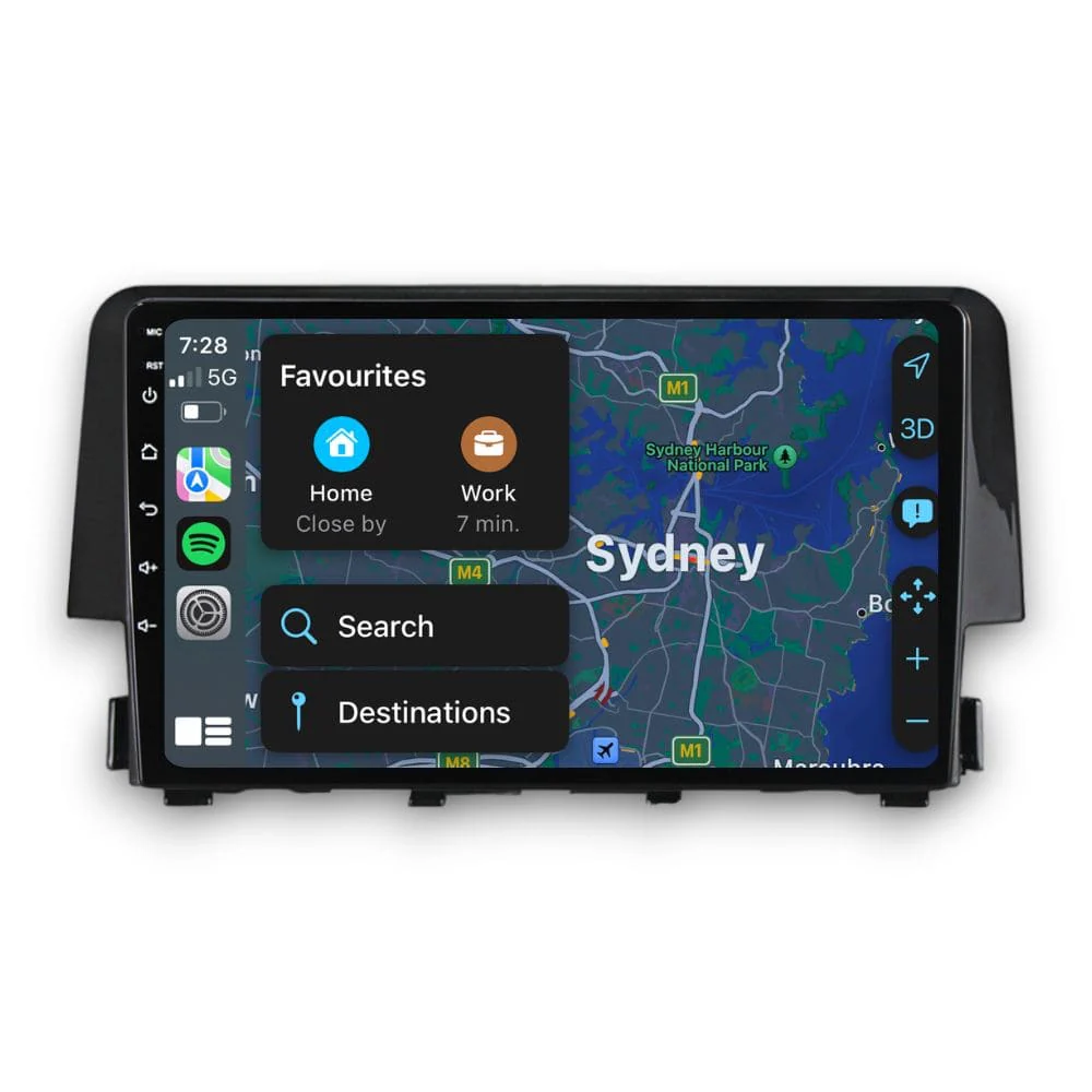 Honda Civic (2016 - 2021) Multimedia 9" Touchscreen Display + Built-In Wireless Carplay & Android Auto - Image 4