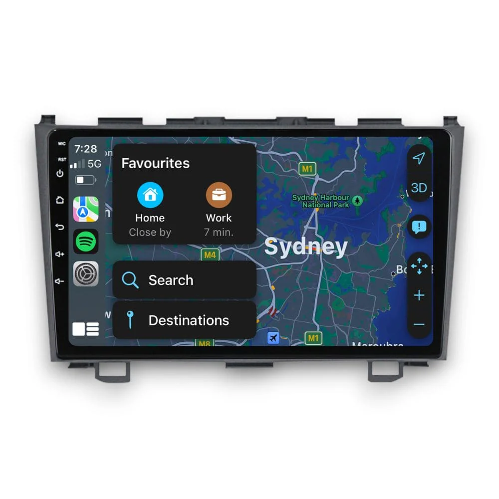 Honda CR-V (2007 - 2011) Multimedia 9" Touchscreen Display + Built-In Wireless Carplay & Android Auto - Image 5