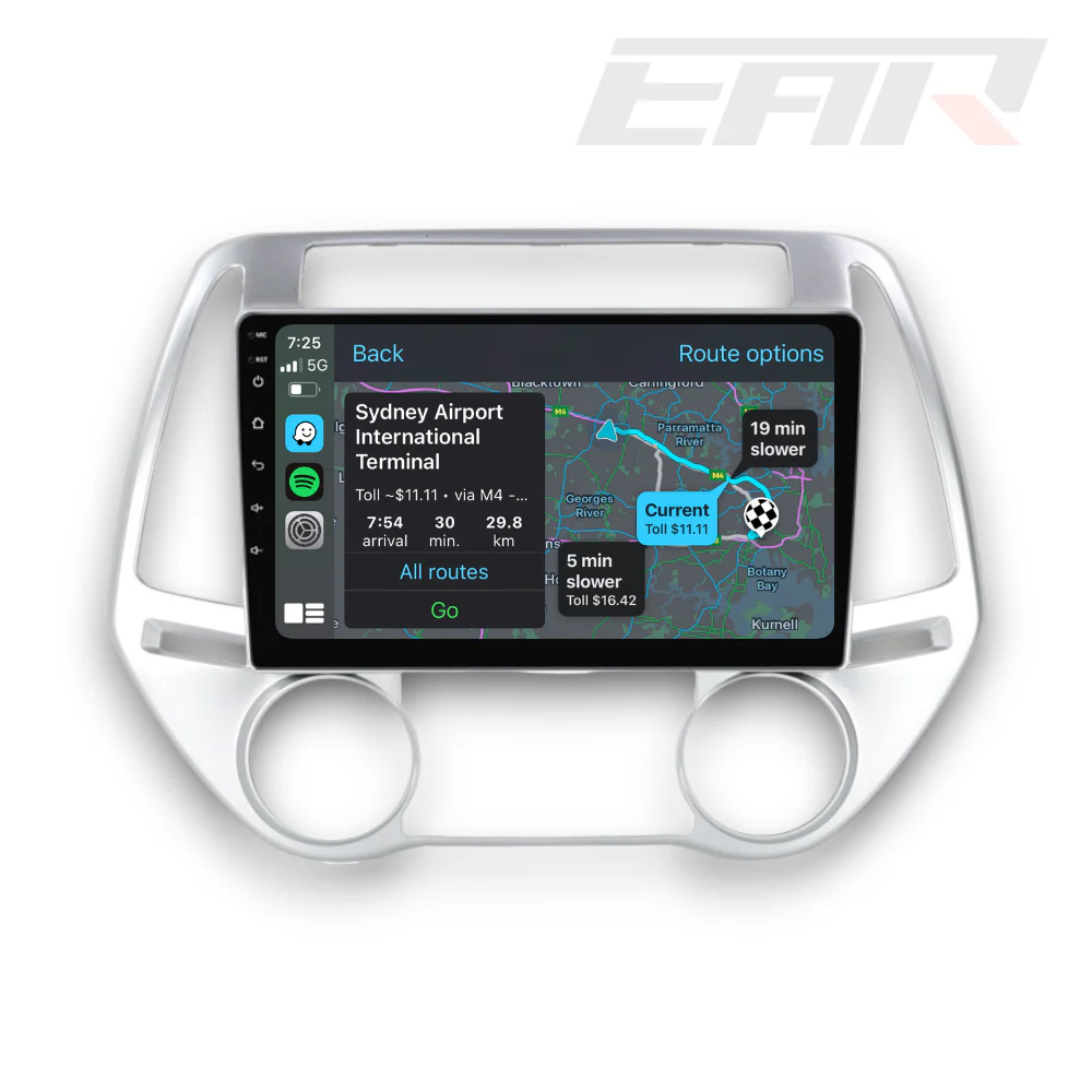 Hyundai i20 (2010 - 2015) Multimedia 9" Touchscreen Display + Built-In Wireless Carplay & Android Auto - Image 2