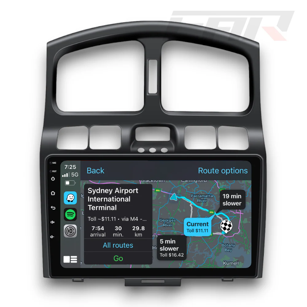 Hyundai Santa Fe (2000 - 2006) Multimedia 9" Touchscreen Display + Built-In Wireless Carplay & Android Auto - Image 2