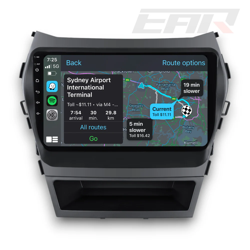 Hyundai Santa Fe (2013 - 2018) Multimedia 9" Touchscreen Display + Built-In Wireless Carplay & Android Auto - Image 2