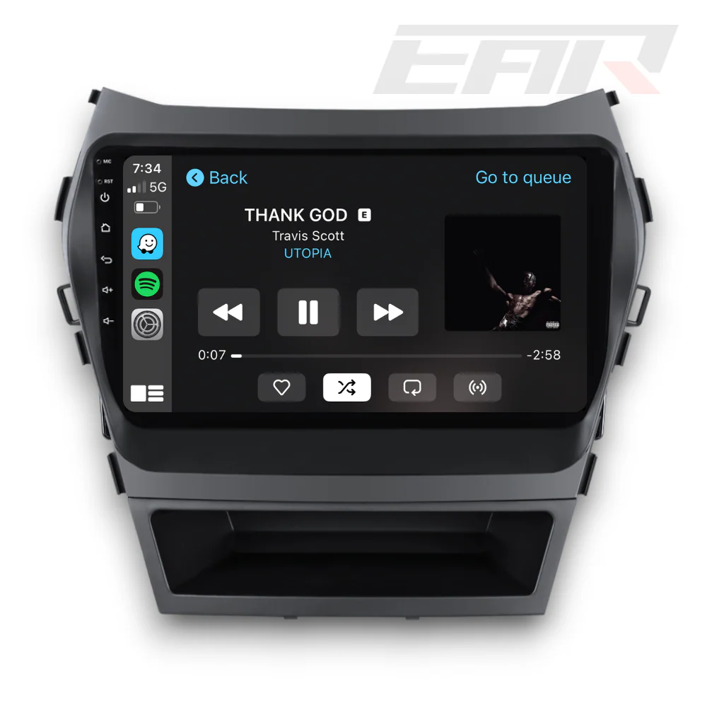 Hyundai Santa Fe (2013 - 2018) Multimedia 9" Touchscreen Display + Built-In Wireless Carplay & Android Auto - Image 3