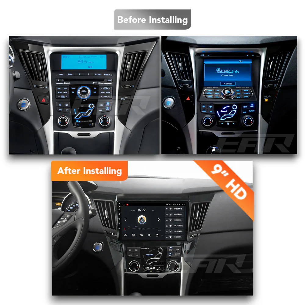 Hyundai Sonota (2010 - 2014) Multimedia 9" Touchscreen Display + Built-In Wireless Carplay & Android Auto - Image 6