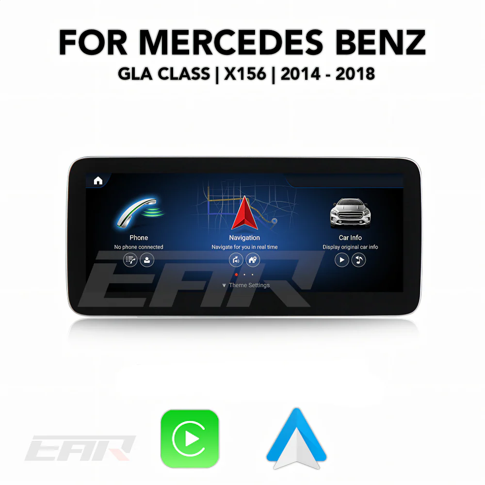 Mercedes Benz GLA Class Android 13.0 (X156) Multimedia 10.25"/12.3" Touchscreen Display + Built-In Wireless Carplay & Android Auto | 2014 - 2018