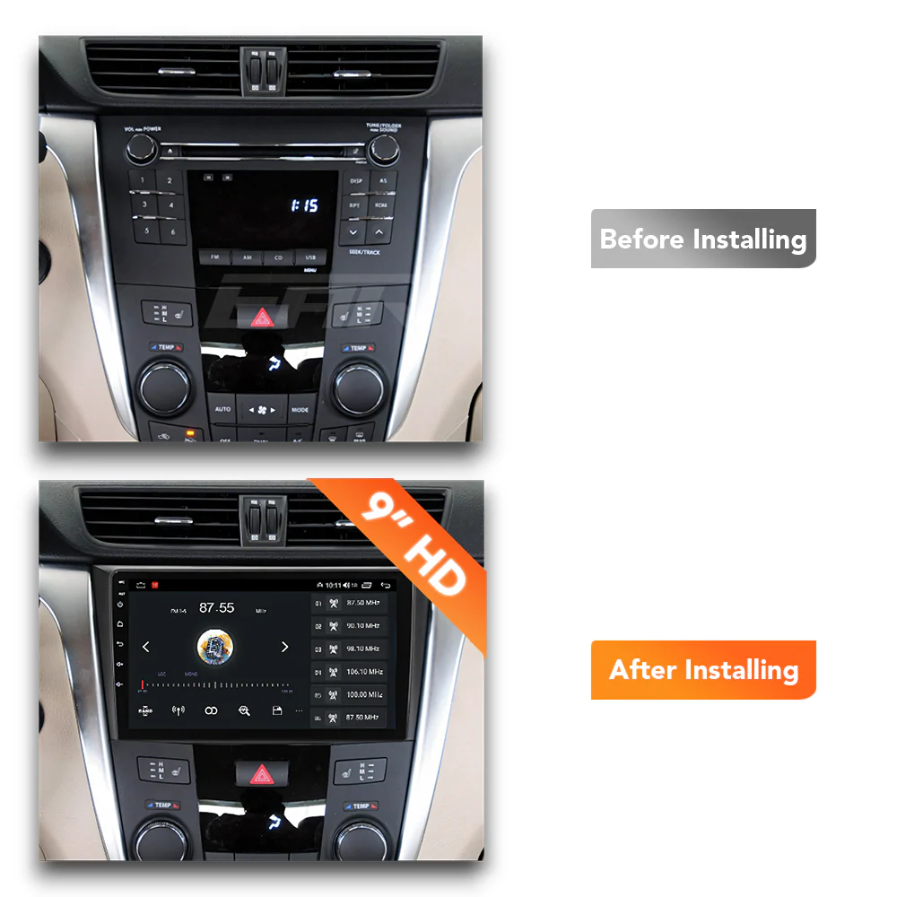 Suzuki Kizashi (2009 - 2015) Multimedia 9" Touchscreen Display + Built-In Wireless Carplay & Android Auto - Image 6