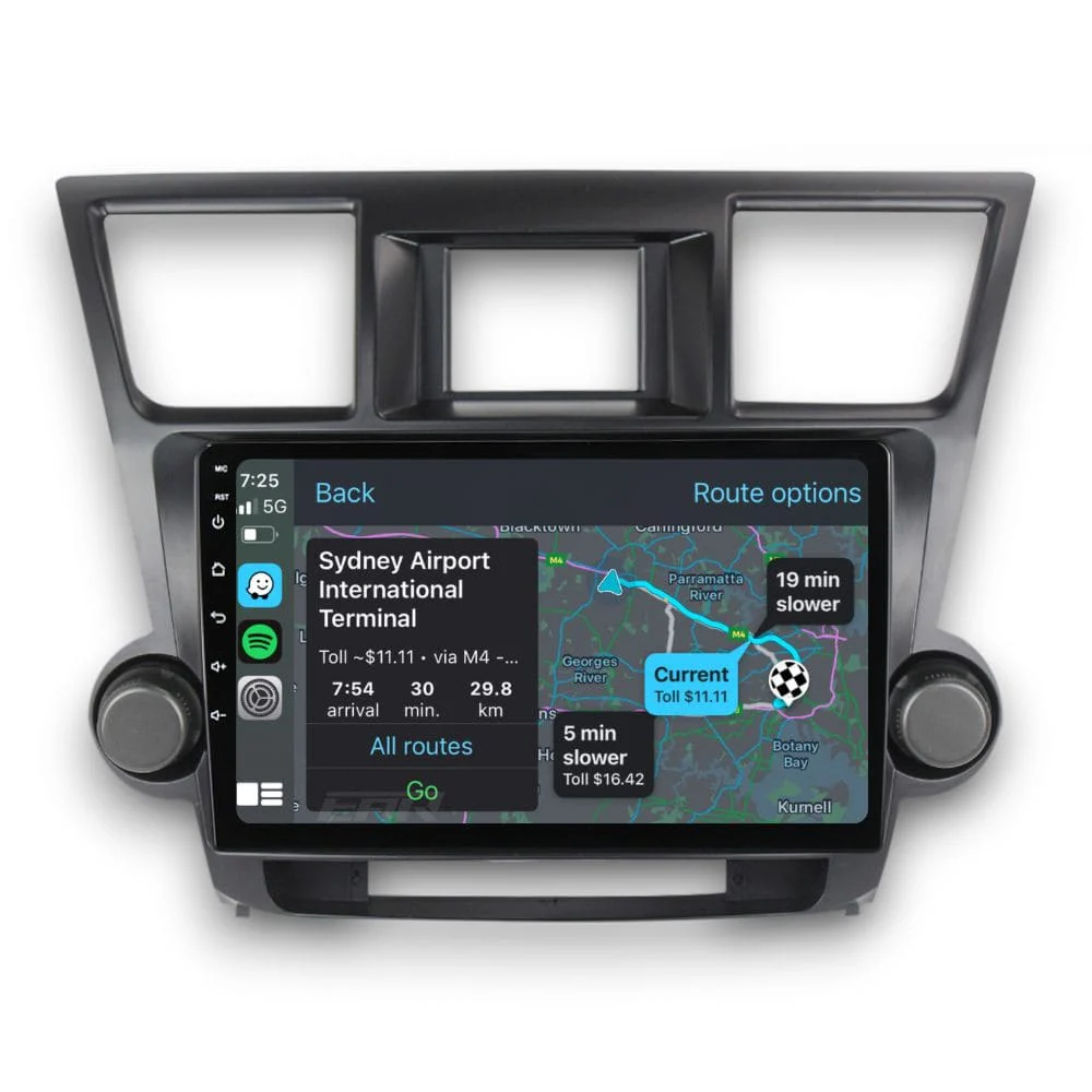 Toyota Highlander/Kluger (2007 - 2013) Multimedia 10" Touchscreen Display + Built-In Wireless Carplay & Android Auto - Image 2