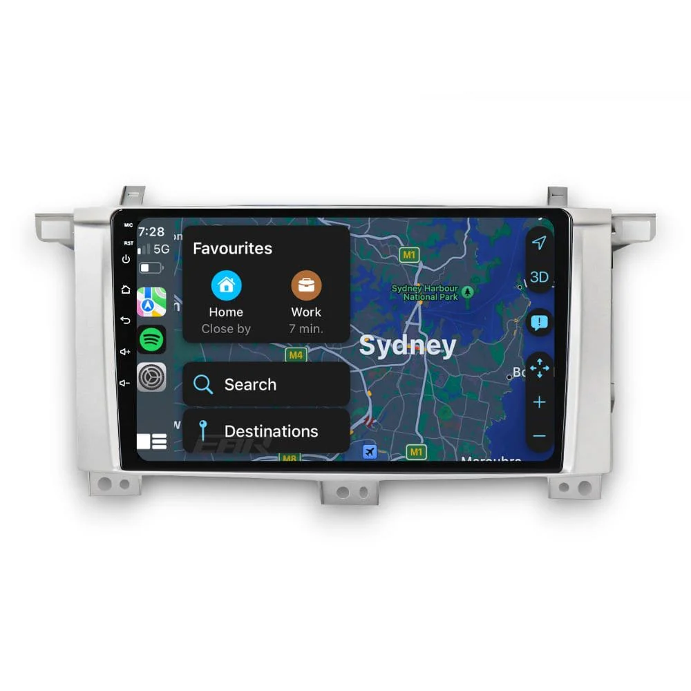 Toyota Land Cruiser 100 Series (1999 - 2007) Multimedia 10" Touchscreen Display + Built-In Wireless Carplay & Android Auto - Image 5