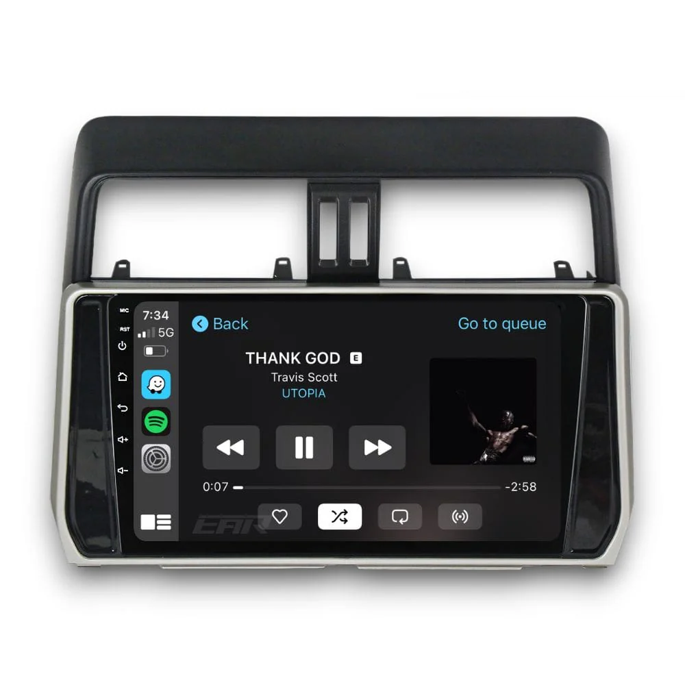 Toyota Prado 150 Series (2017 - 2022) Multimedia 10" Touchscreen Display + Built-In Wireless Carplay & Android Auto - Image 3