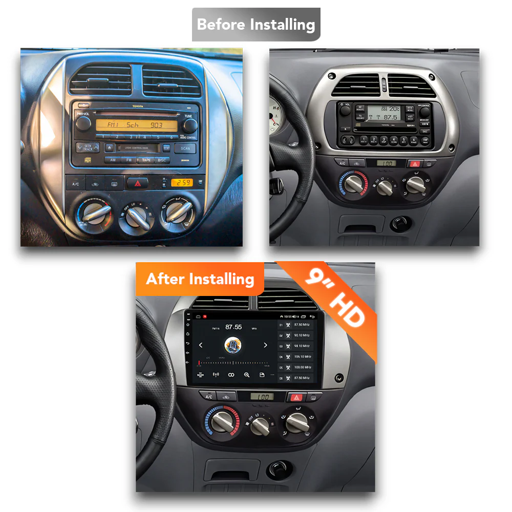 Toyota RAV4 (2001 - 2006) Multimedia 9" Touchscreen Display + Built-In Wireless Carplay & Android Auto - Image 6