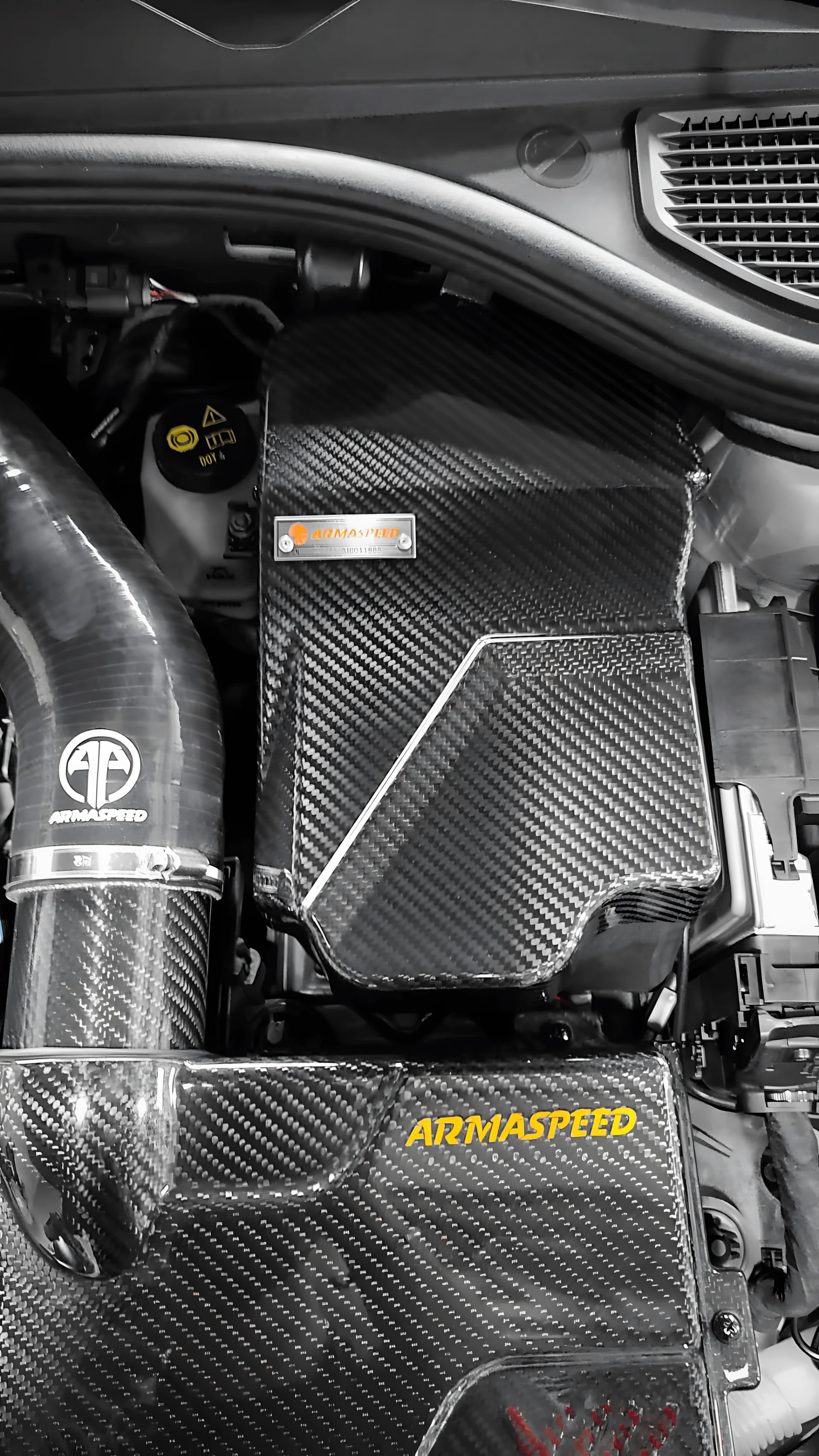 ARMASPEED Volkswagen Golf Mk8 | Carbon Fiber Battery Cover - Image 6
