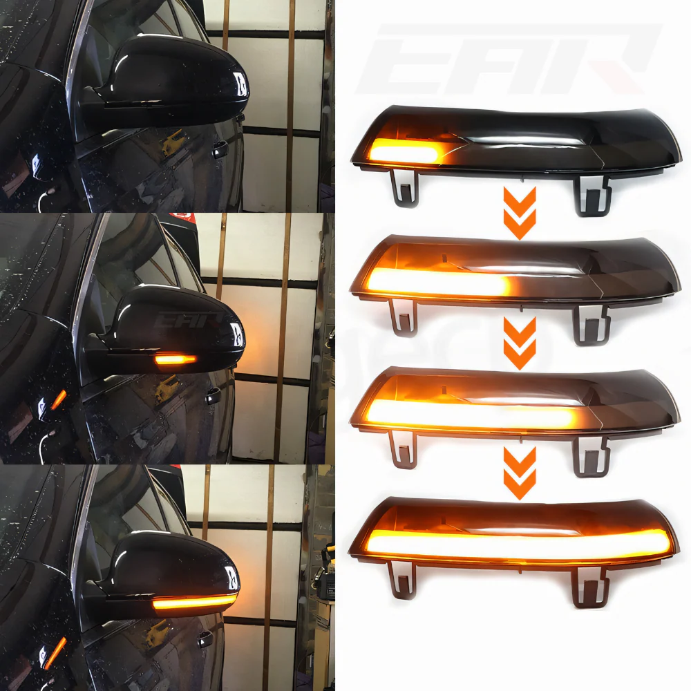 Volkswagen Golf/Jetta/Passat Mk5 Dynamic Sequential Smoked Mirror Indicator Blinker | 2001 - 2013 - Image 3