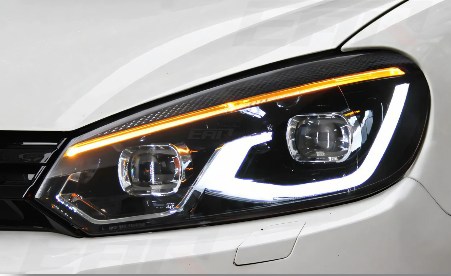 Volkswagen Golf Mk6 Xenon Angel LED Headlights (2009 - 2012) - Image 6