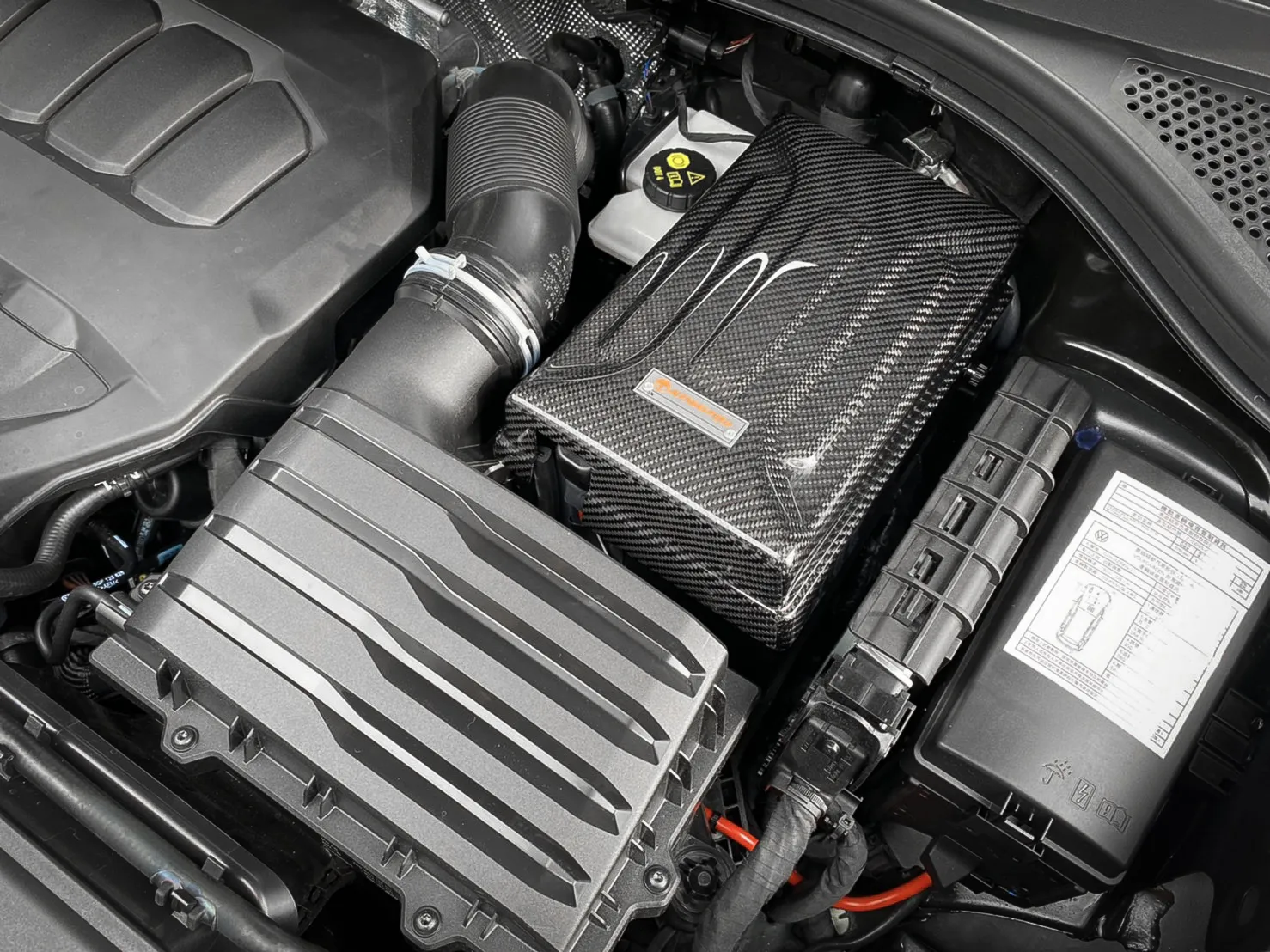 ARMASPEED Volkswagen Tiguan R / Tiguan MK2.5 | Carbon Fiber Battery Cover - Image 7